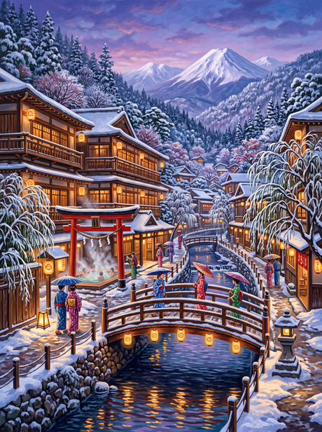 Onsen Town Winter