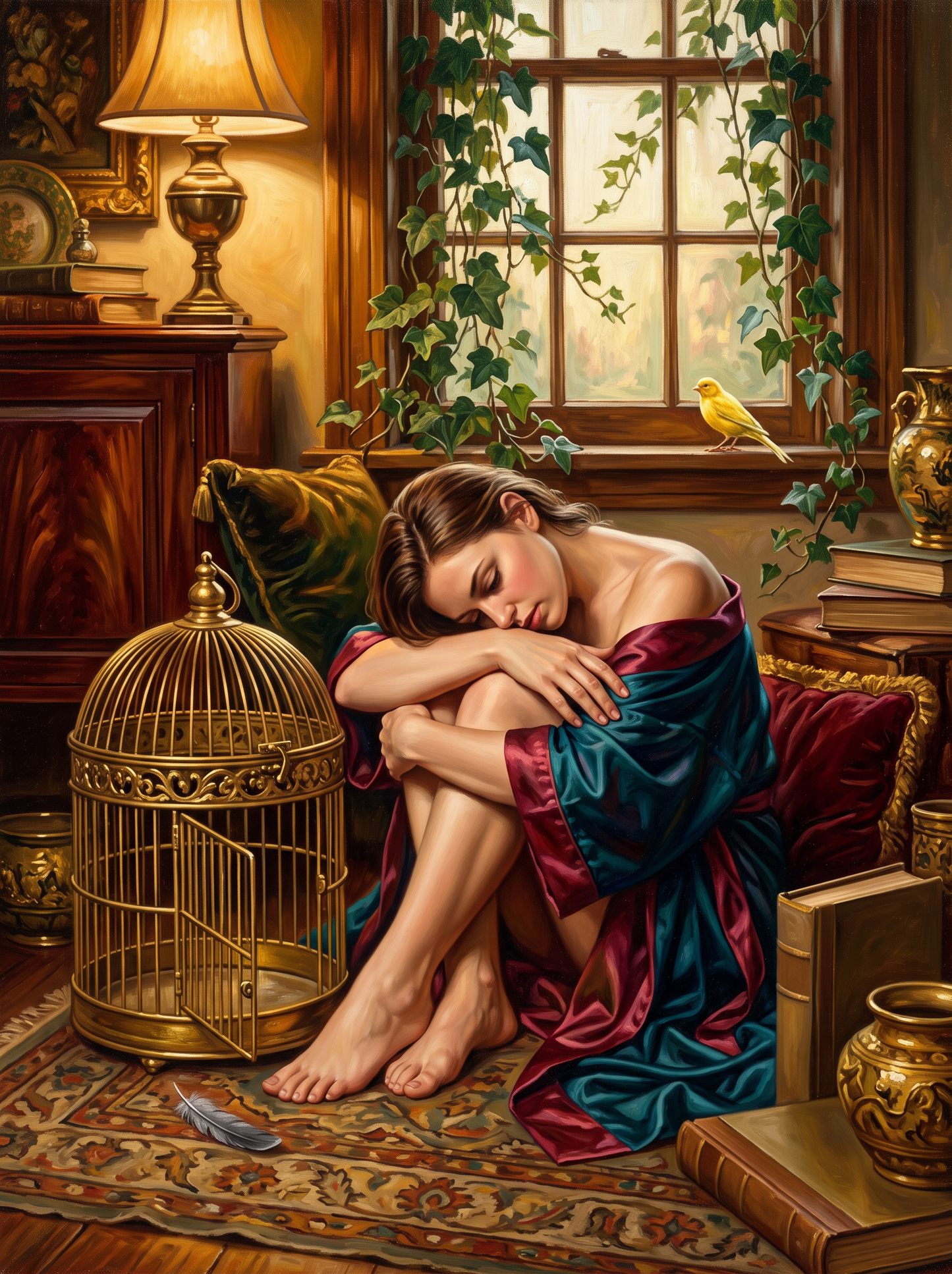 Open Birdcage Amber