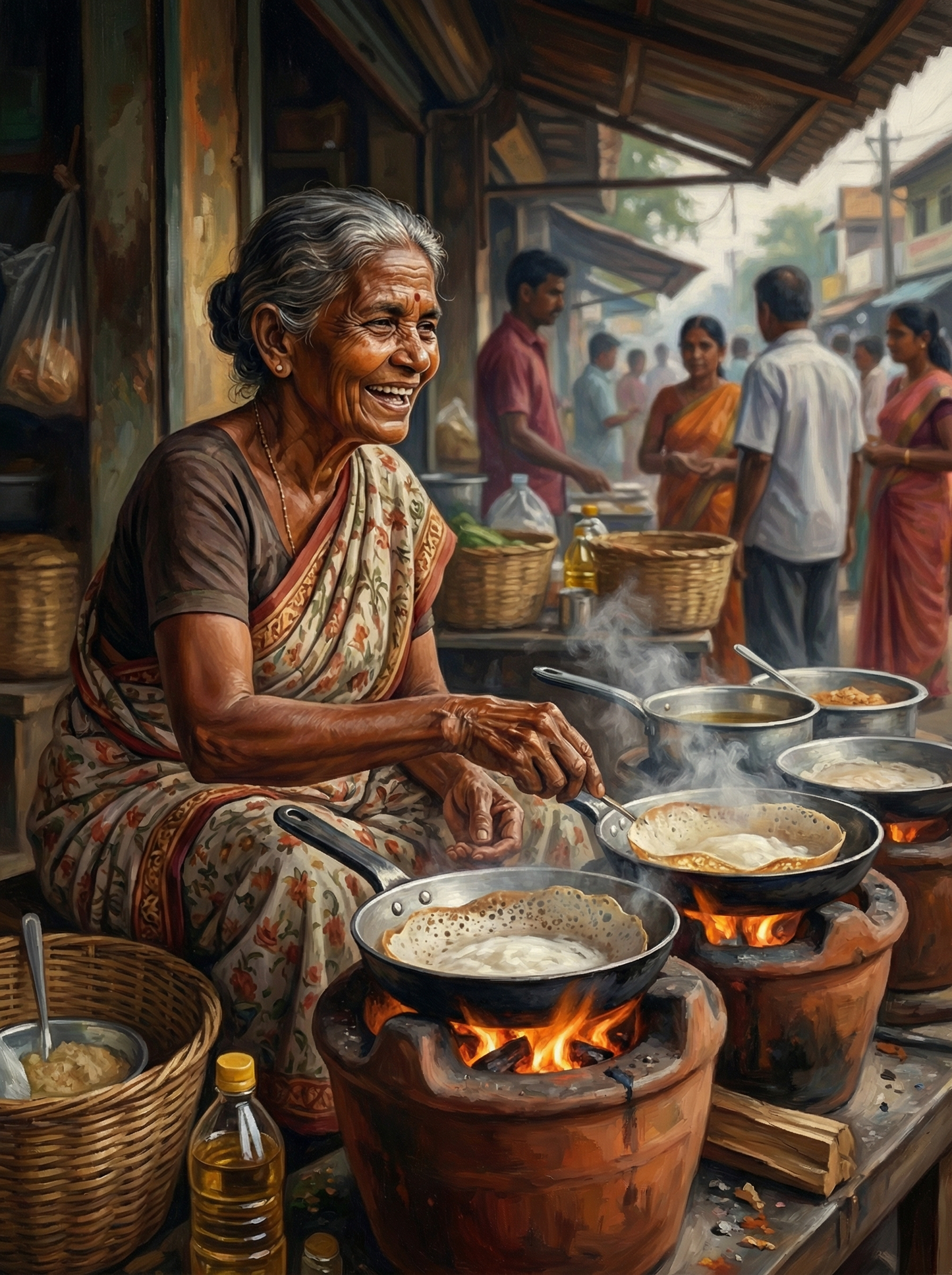 Open Fire Kitchen (Diamond Painting) Diamond Painting kit