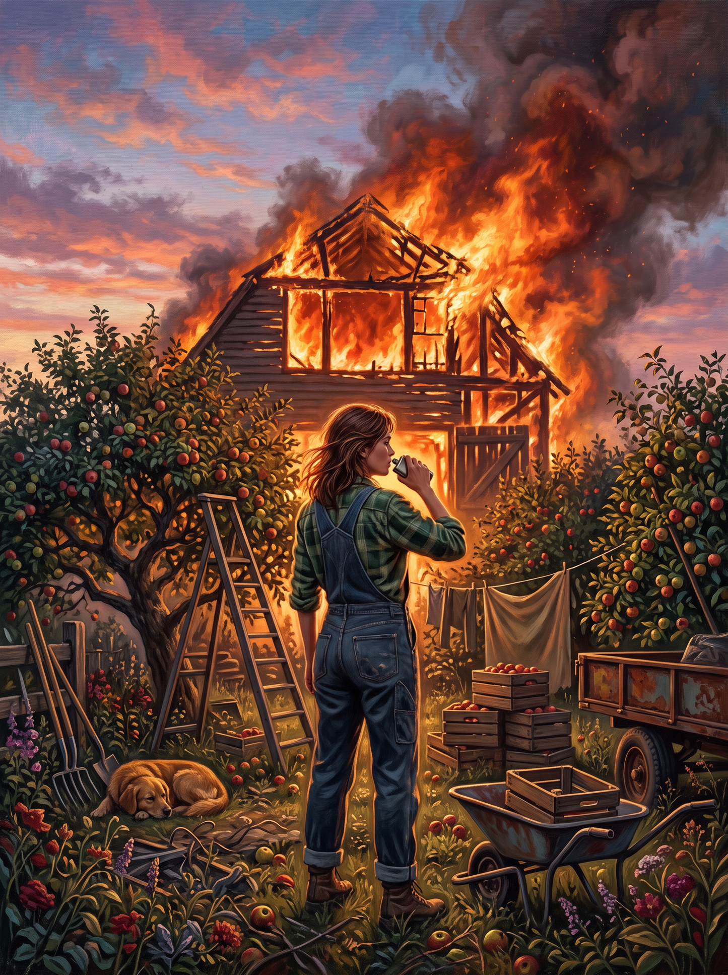 Orchard Barn Ablaze
