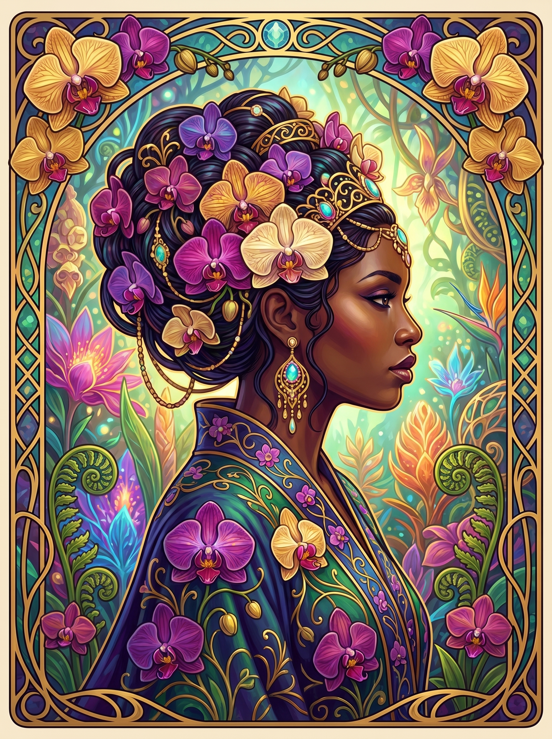 Orchid Blossom Woman (80 Colors)