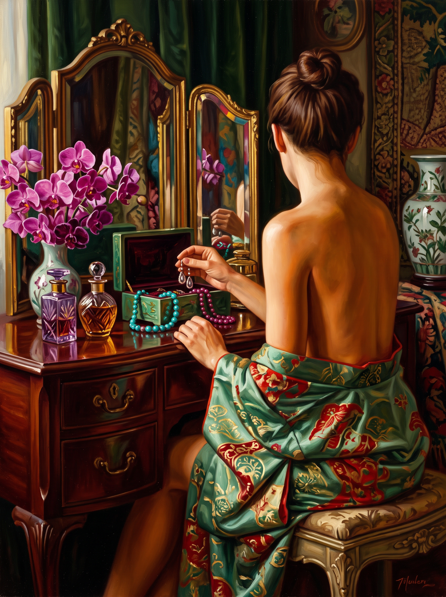Orchid Dressing Table