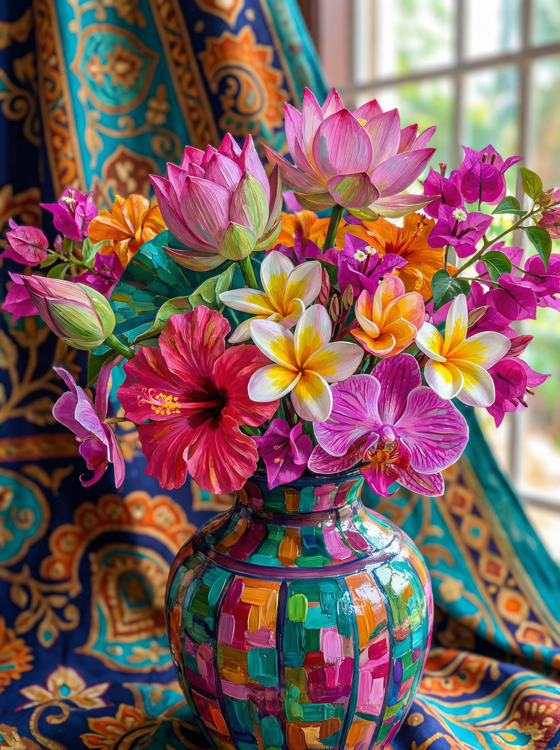 Ornamental Flowers (Diamond Painting)