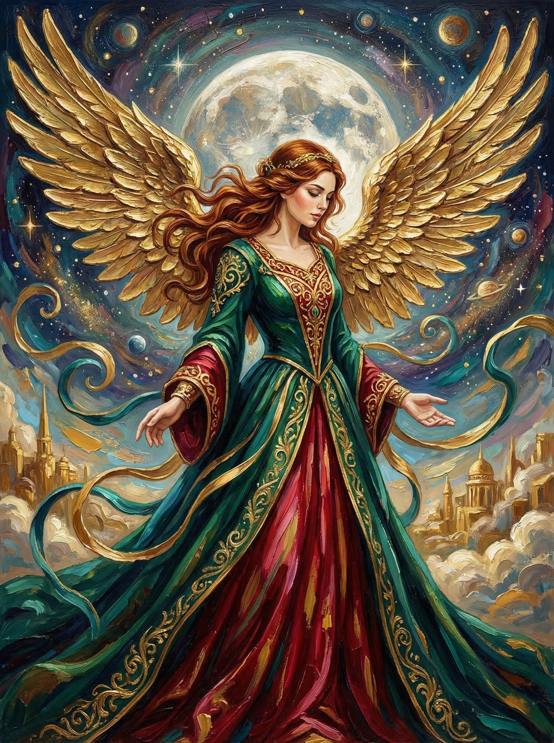 Ornate Celestial Angel Goddess (100 Color Diamond Painting) Diamond Painting kit