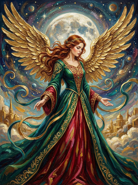 Ornate Celestial Angel Goddess (100 Color Diamond Painting) Diamond Painting kit