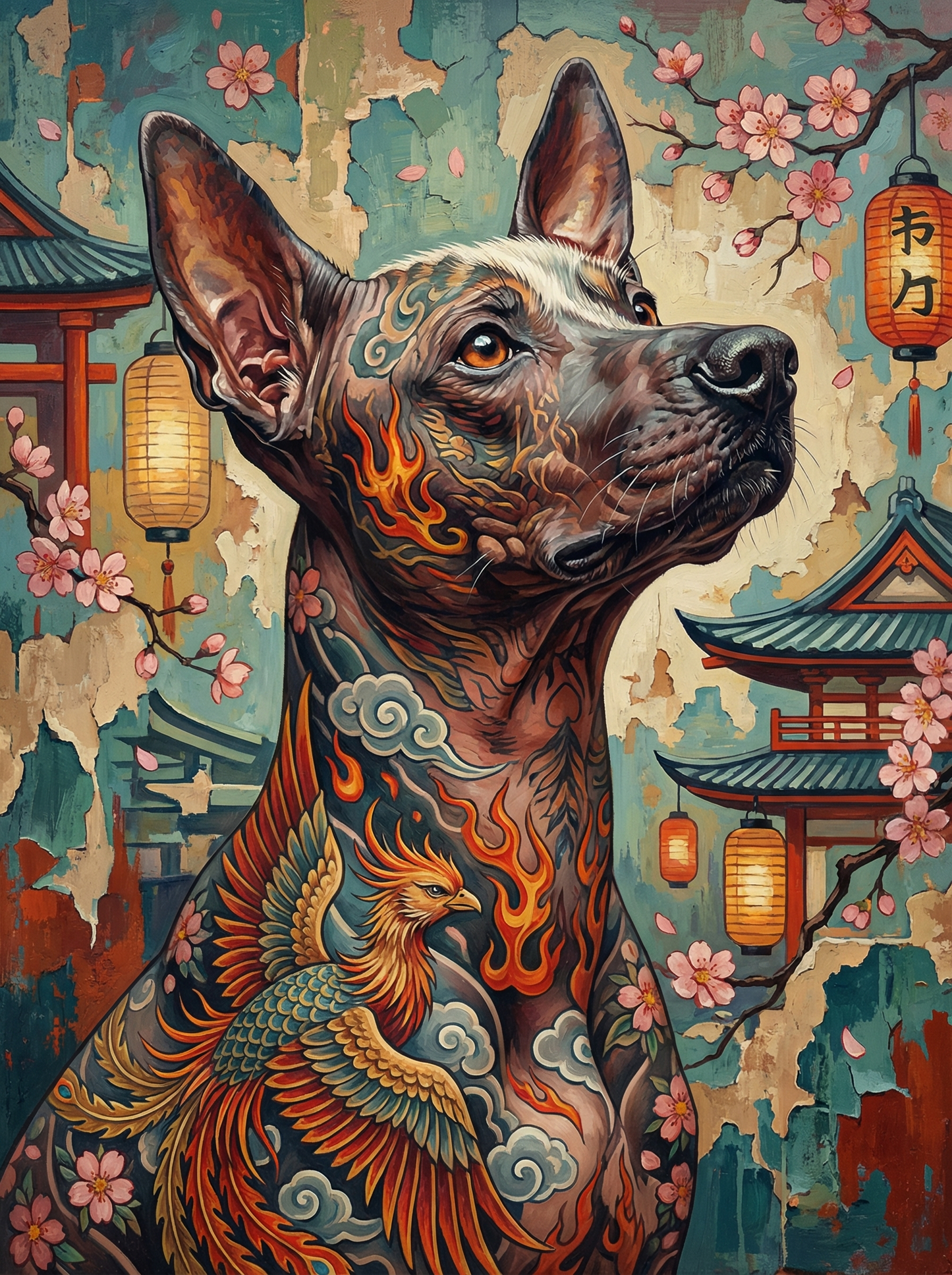 The Risen Hound (100 Color Diamond Painting) Diamond Painting kit