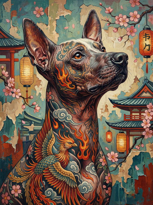 The Risen Hound (100 Color Diamond Painting) Diamond Painting kit