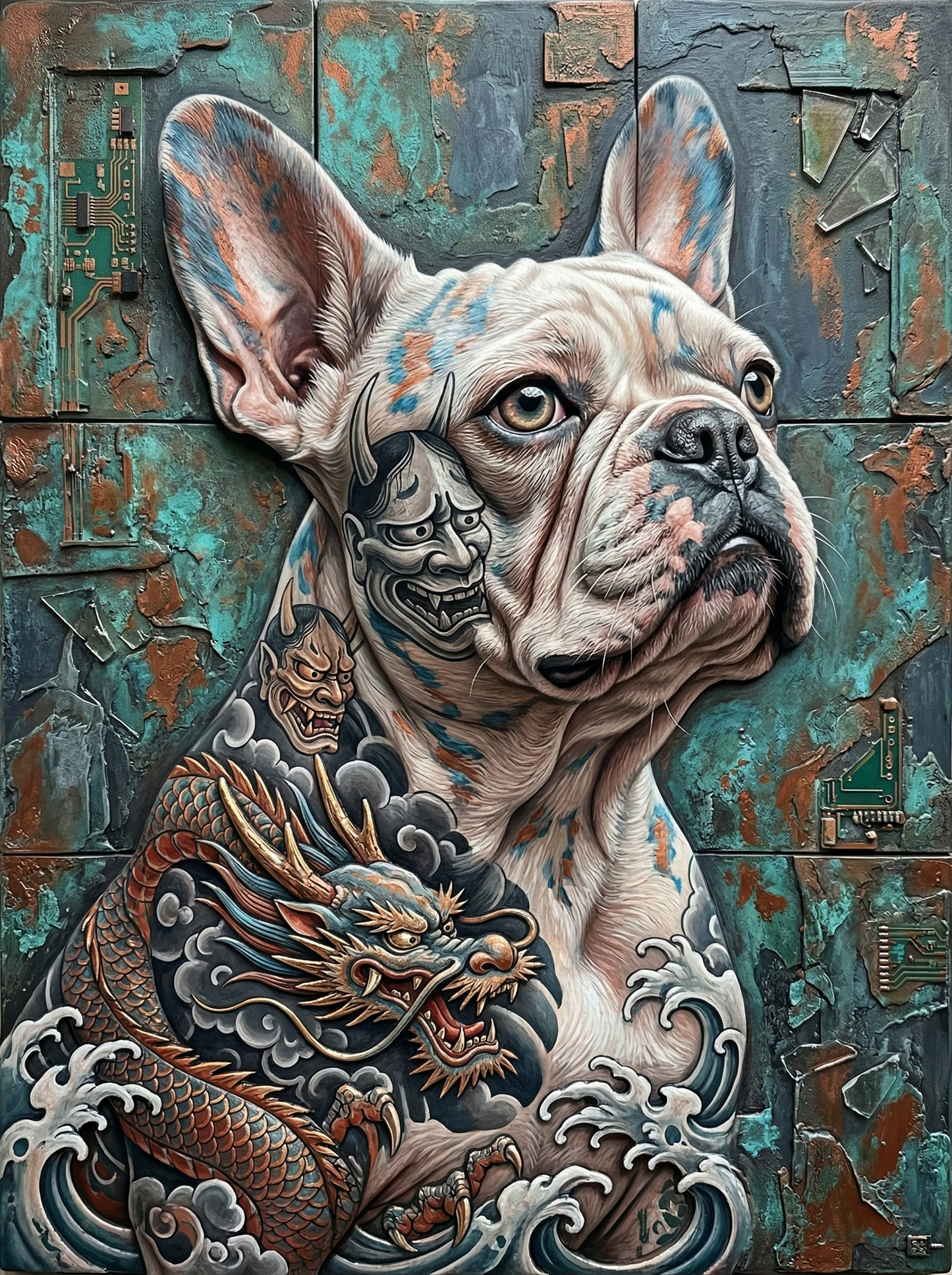 The Baddest Boy in the Kennel (100 Color Diamond Painting) Diamond Painting kit