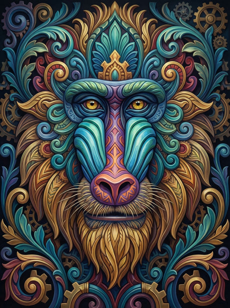 Ornate Mystical Lion (Diamond Painting) Diamond Painting kit