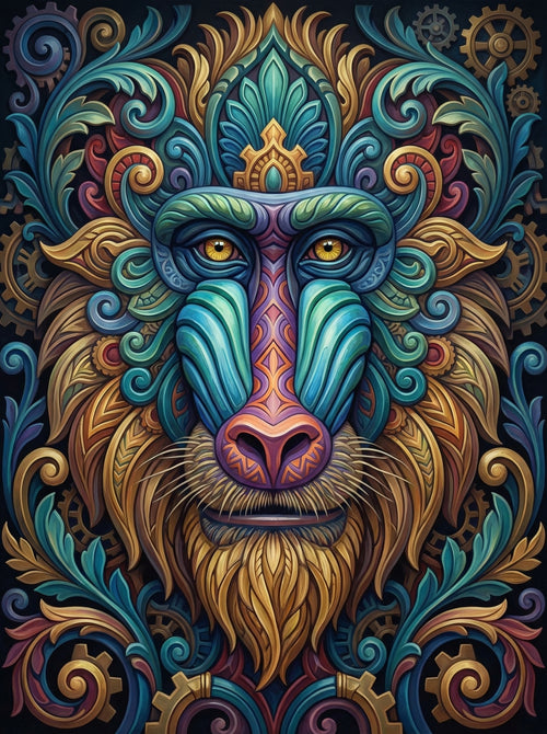 Ornate Mystical Lion (Diamond Painting) Diamond Painting kit