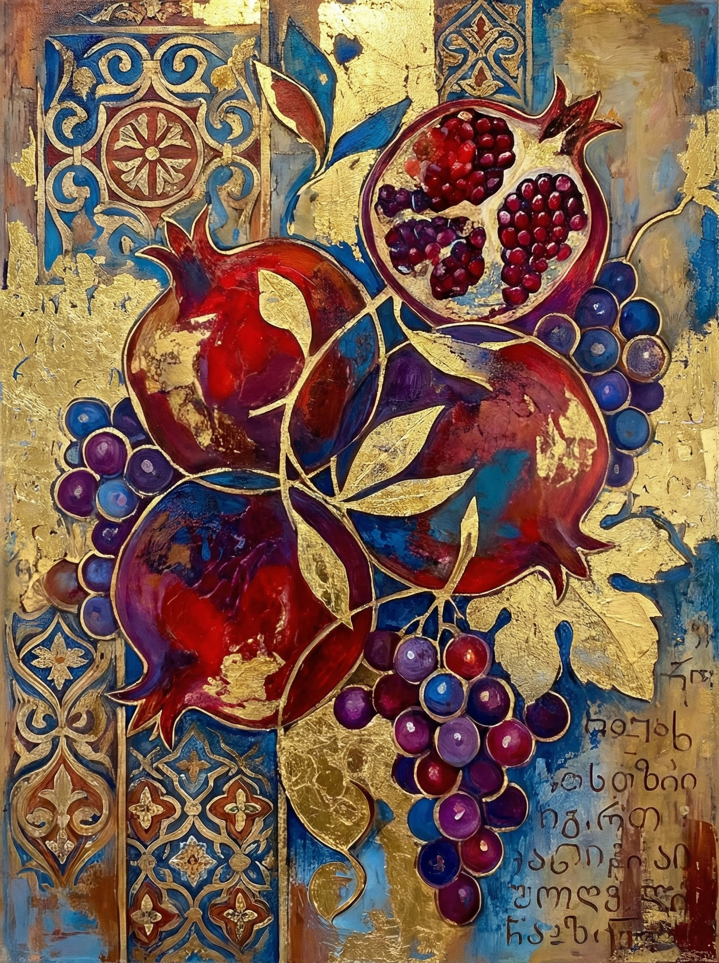 Ornate Pomegranate Harvest (Diamond Painting) Diamond Painting kit