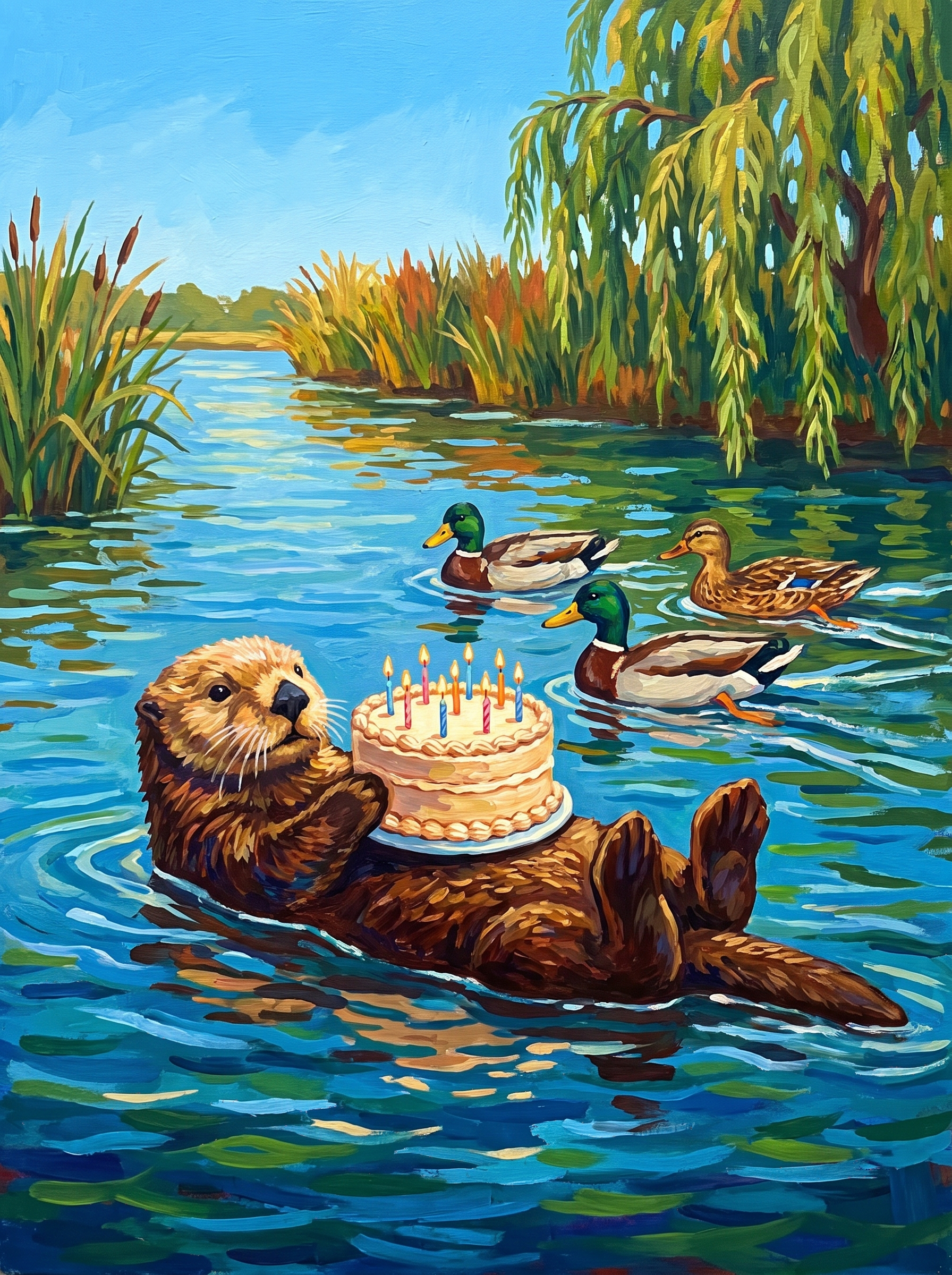 Otter Cake Float