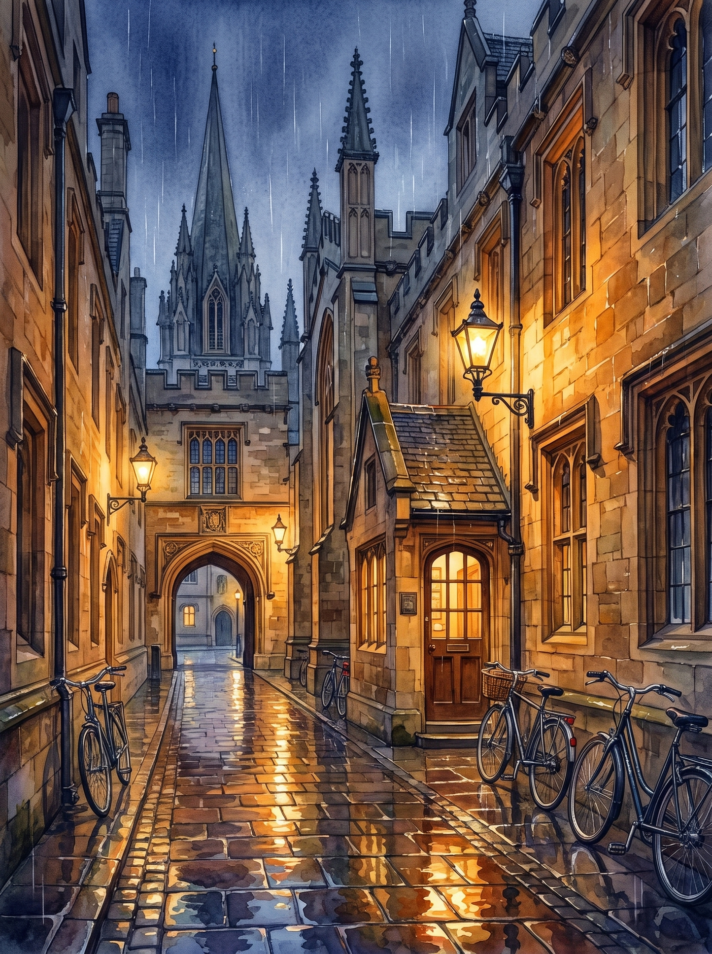 Rainy Night in Oxford