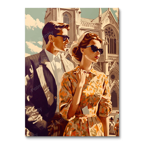 Vintage Tale of Passion and Glamour (Board Canvas)