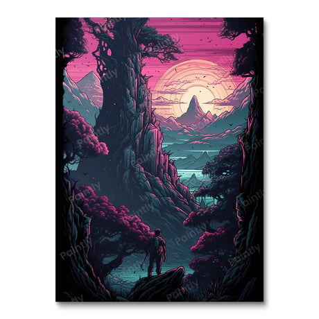 Silhouettes and Sunsets (Diamond Painting) Diamond Painting kit
