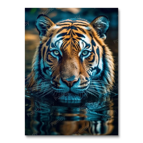 Submerged Tiger (Diamond Painting) Diamond Painting kit