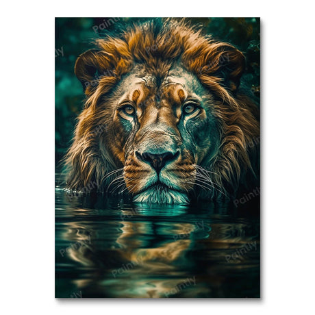 Submerged Lion (Diamond Painting) Diamond Painting kit