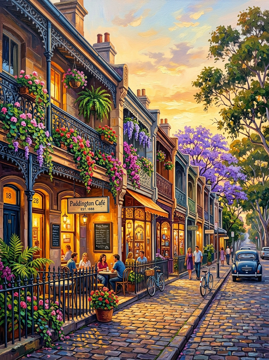 Paddington Terrace Flowers (150 Color Diamond Painting)