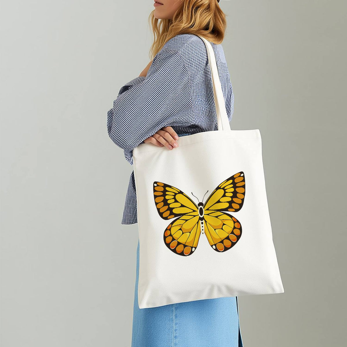 Golden Butterfly with Amber Spots paint by numbers tote bag – image 15