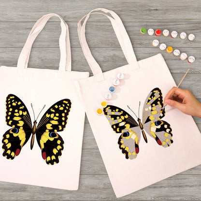 Yellow-Spotted Swallowtail paint by numbers tote bag – image 7