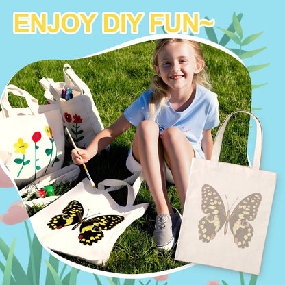 Yellow-Spotted Swallowtail paint by numbers tote bag – image 9