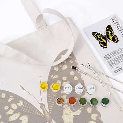 Yellow-Spotted Swallowtail paint by numbers tote bag – image 11
