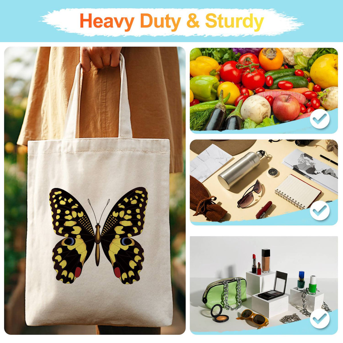 Yellow-Spotted Swallowtail paint by numbers tote bag – image 14