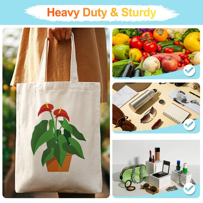 Flamingo Flower in Terracotta paint by numbers tote bag – image 14