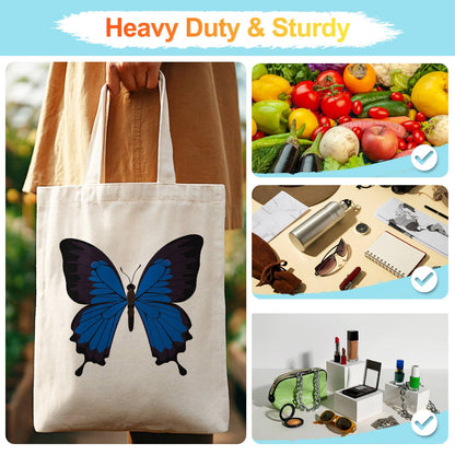 Electric Blue Swallowtail paint by numbers tote bag – image 14