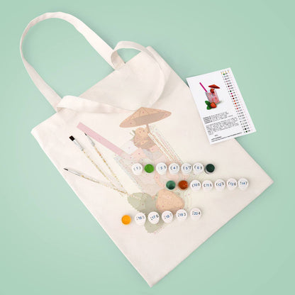 Iced Strawberry Cooler paint by numbers tote bag – image 5