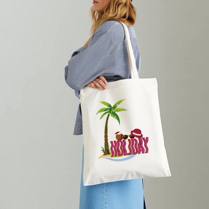 Palm Tree Getaway with Sunhat paint by numbers tote bag – image 14