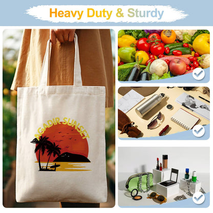 Blazing Sun Over the Palms paint by numbers tote bag – image 13