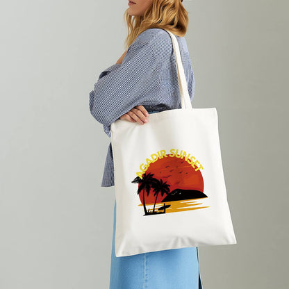 Blazing Sun Over the Palms paint by numbers tote bag – image 14