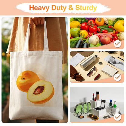 Halved Peaches with Stone paint by numbers tote bag – image 13