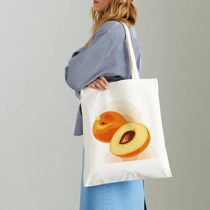 Halved Peaches with Stone paint by numbers tote bag – image 14