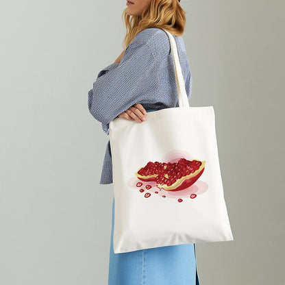 Split Pomegranate and Seeds paint by numbers tote bag – image 14