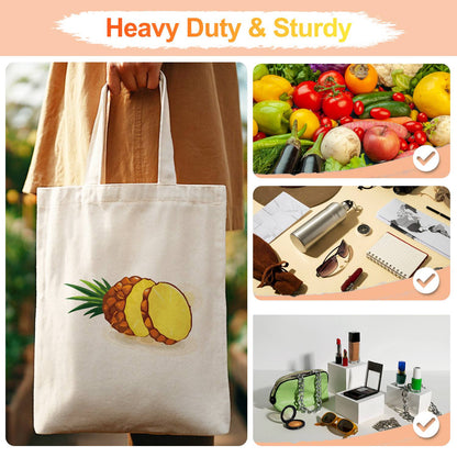 Sliced Pineapple with Crown paint by numbers tote bag – image 13