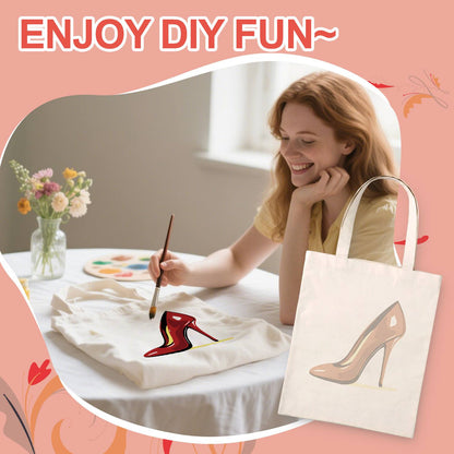 Patent Red Stiletto paint by numbers tote bag – image 9