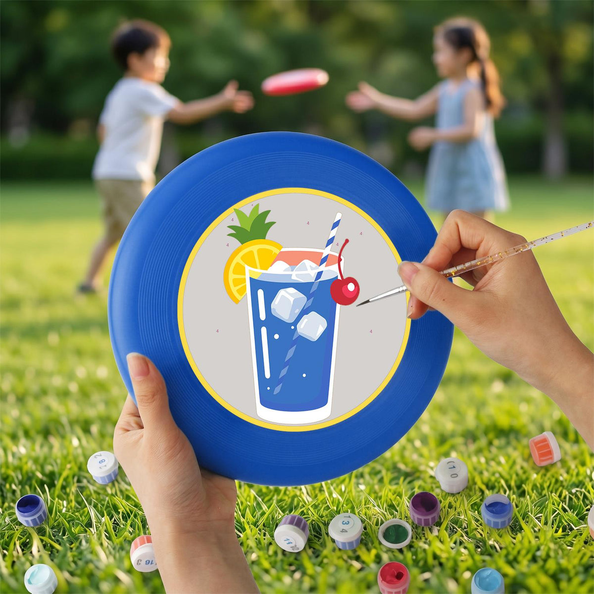 Tropical Blue Drink (Paint by Numbers Flying Disc)