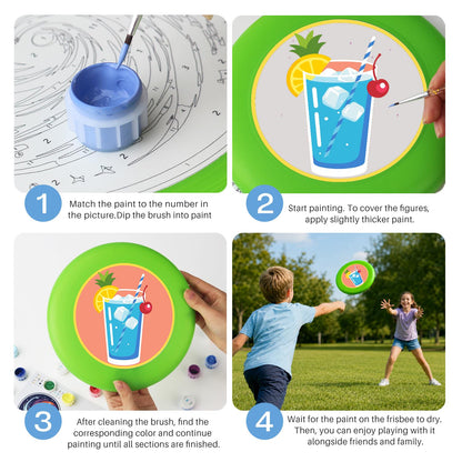 Tropical Blue Drink (Paint by Numbers Flying Disc)