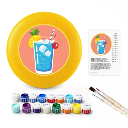 Tropical Blue Drink (Paint by Numbers Flying Disc)