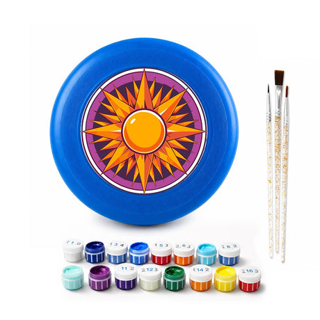 Golden Sunburst (Paint by Numbers Flying Disc)