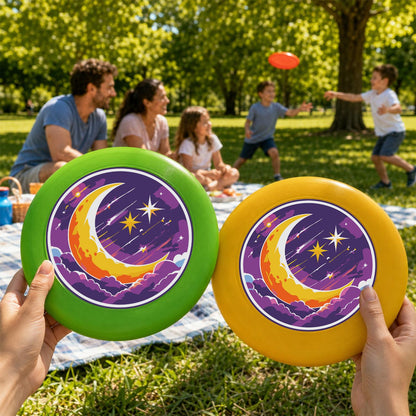 Crescent Moon and Stars (Paint by Numbers Flying Disc)
