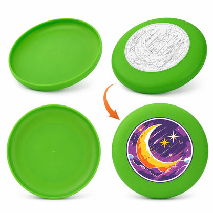 Crescent Moon and Stars (Paint by Numbers Flying Disc)