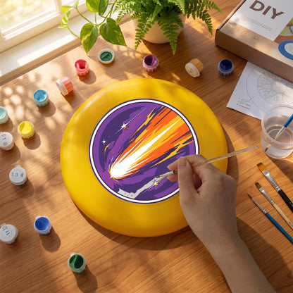 Shooting Star (Paint by Numbers Flying Disc)