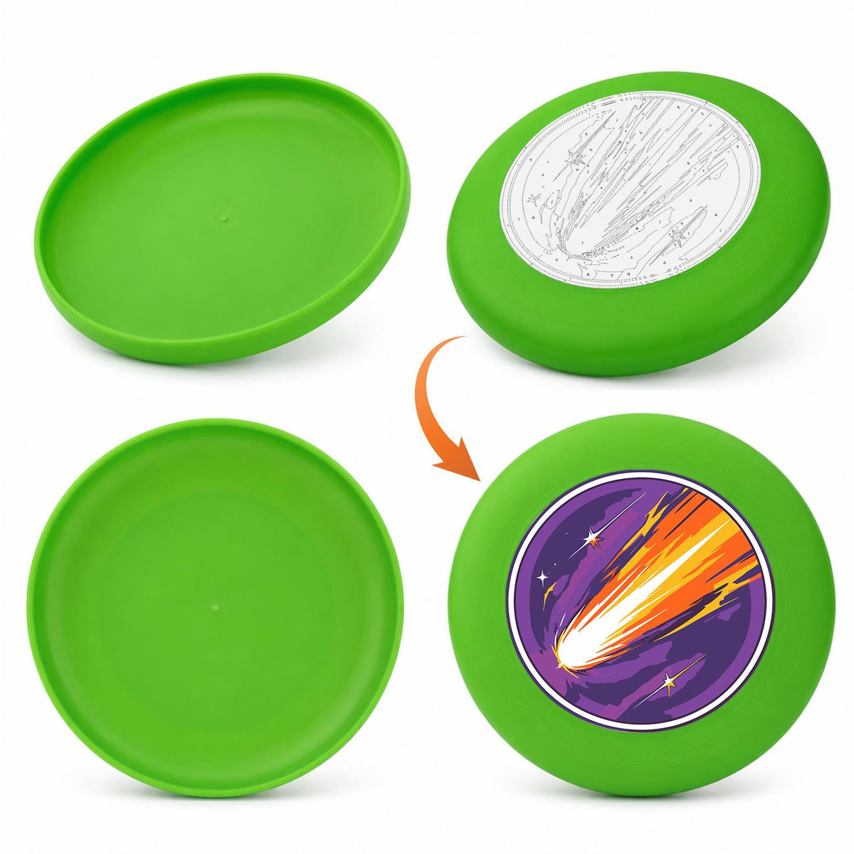 Shooting Star (Paint by Numbers Flying Disc)