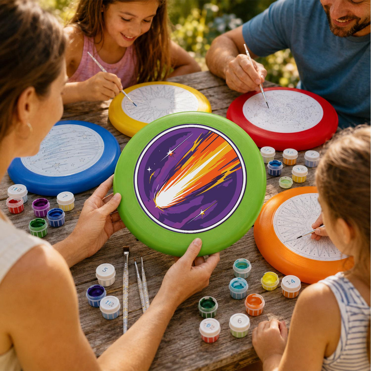 Shooting Star (Paint by Numbers Flying Disc)