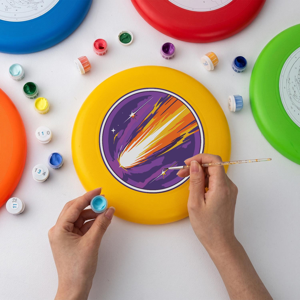 Shooting Star (Paint by Numbers Flying Disc)