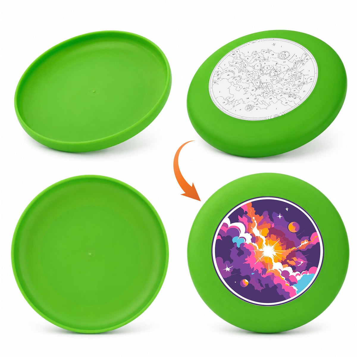 Cosmic Nebula (Paint by Numbers Flying Disc)