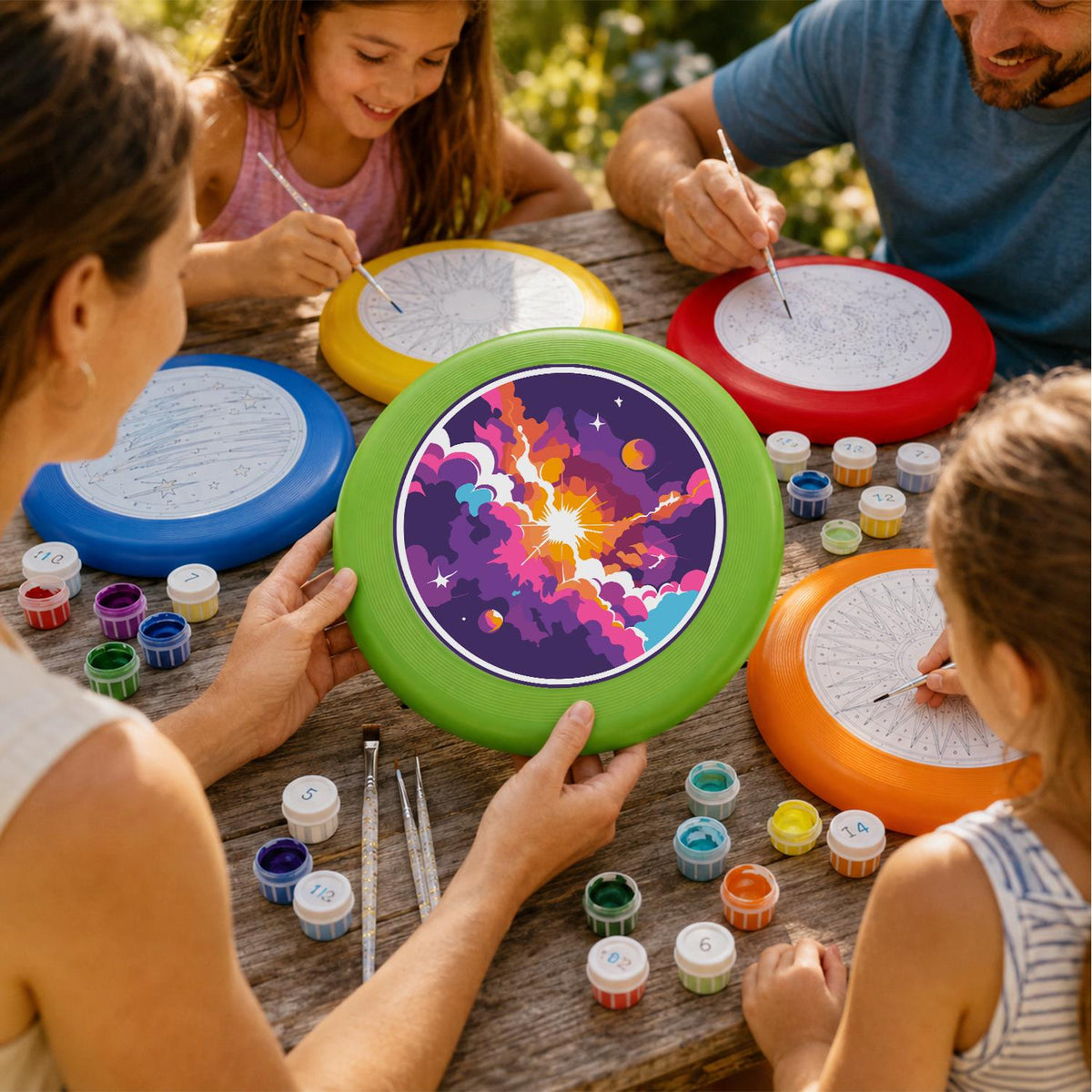 Cosmic Nebula (Paint by Numbers Flying Disc)